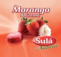 bala caramelo morango